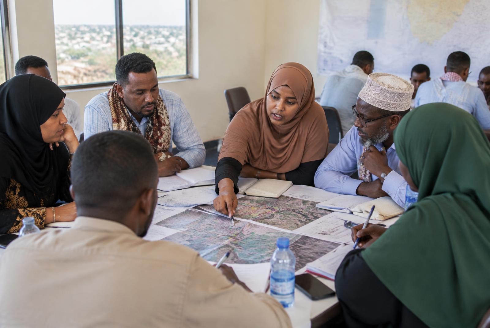 Illustrative humanitarian coordination meeting in Somalia